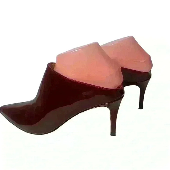 Halogen Atlantic-Pacific Black Andi Stiletto Pointy Toe Mule Shoes 8 M - Picture 8 of 11